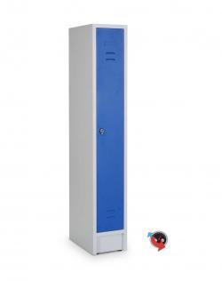 Artikel Nr. 515111 - Stahl-Kleiderspind - blaue Türen - 40 cm breit - 1 Abteil  -  1 Drehriegel - Lieferzeit ca. 2-3 Wochen !